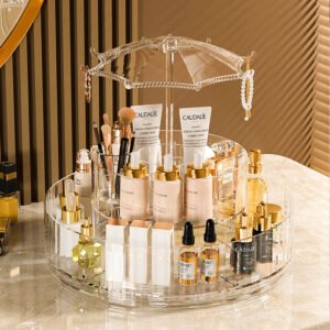 360 Degree Rotating Acrylic Cosmetic Organizer