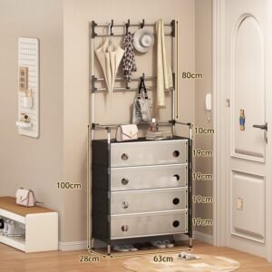 Multi-Layer Shoes Organizer – Shoe Rack +Hanger Combo | DIY Storage Shelf for Clothes, Bags & Footwear