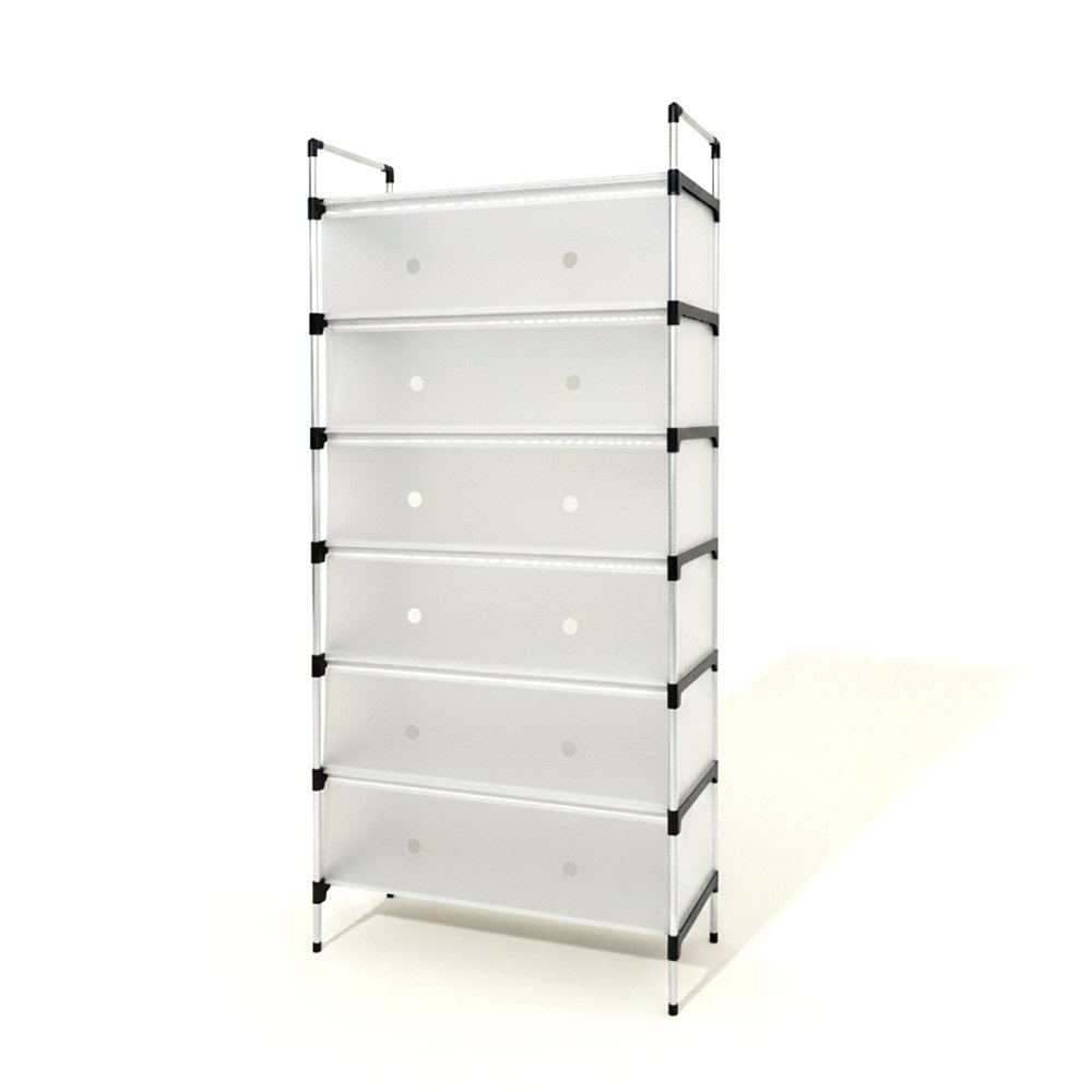 Ferixo™ Seven Tier Transparent Shoe Rack | Large-Capacity Dust-Proof Shoe Organizer