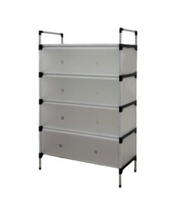 Ferixo™ Five Tier Transparent Shoe Rack | Space-Saving Footwear Organizer for Home