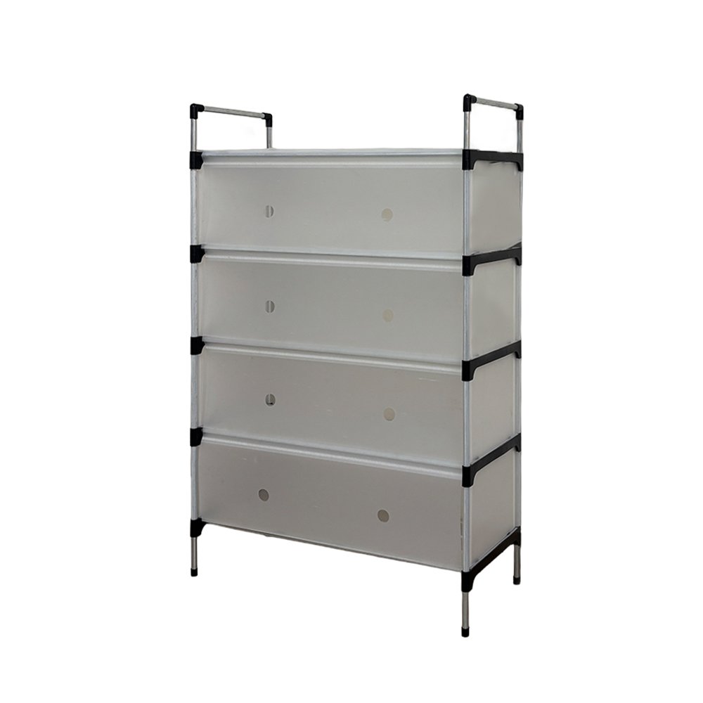 Ferixo™ Five Tier Transparent Shoe Rack | Space-Saving Footwear Organizer for Home